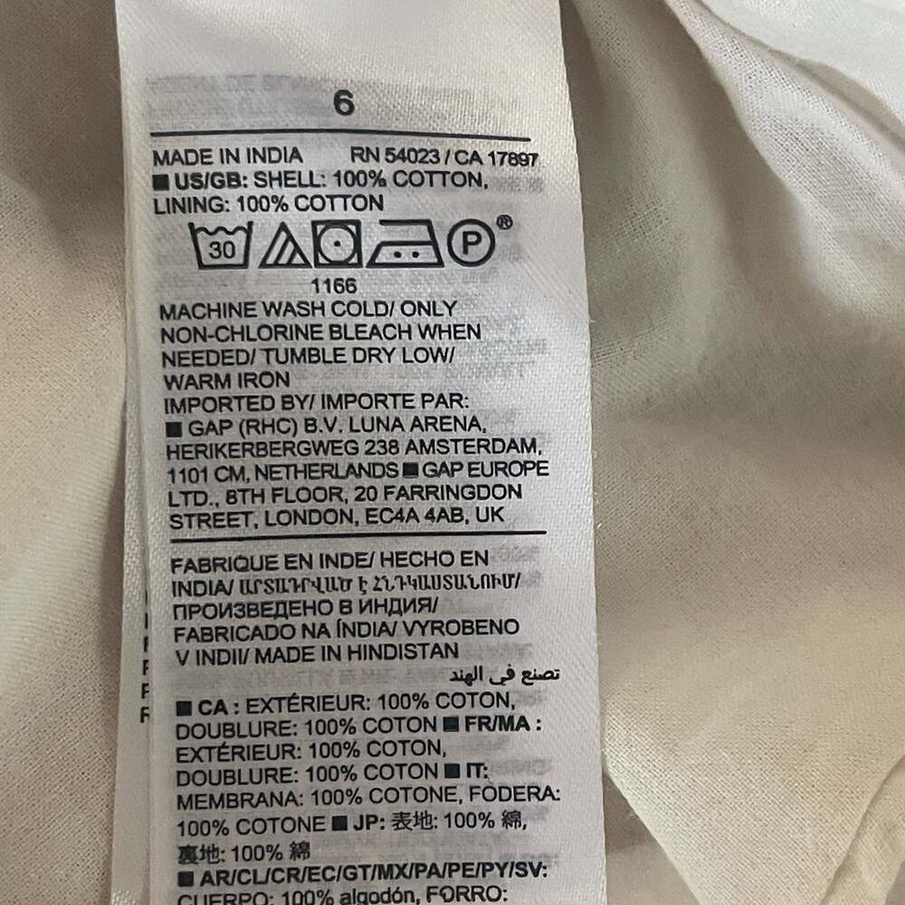 Banana Republic Poplin Midi Skirt in white cream - multiple sizes available - Picture 6 of 6